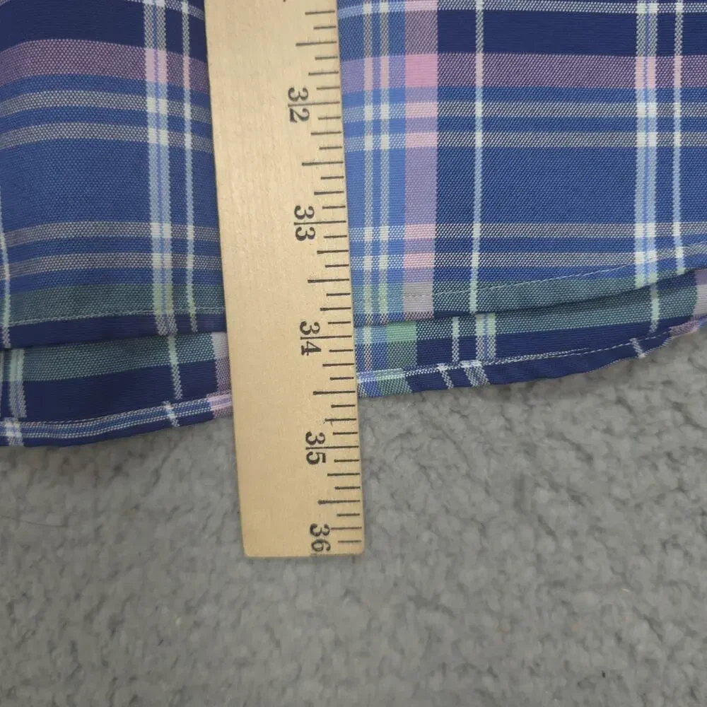 Polo Ralph Lauren Mens Button Down Shirt 2XB Plaid Pink Pony Embroidered EUC